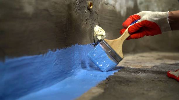 Commercial Waterproofing project at a Covington, OH business property by SJ Waterproofing Pros